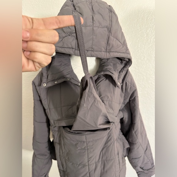🆕 FREE PEOPLE Movement Pippa Packable Pullover Puffer Dark Gray - Picture 9 of 15